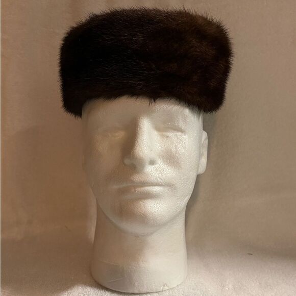 Brown Fur Vintage Hat - Picture 1 of 4